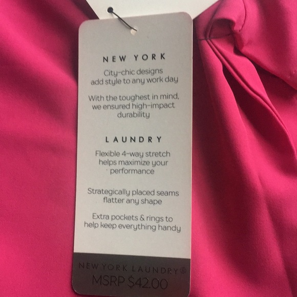 New York Laundry + MEDics Pink Nurse Tunic Sz L - Picture 7 of 7